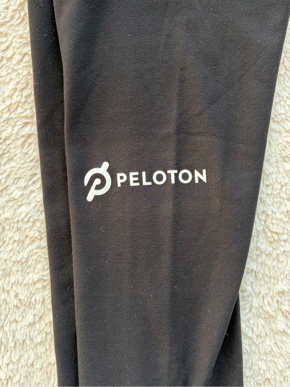 Peloton Black Kids Athletic Leggings with White Logo - Picture 2 of 6